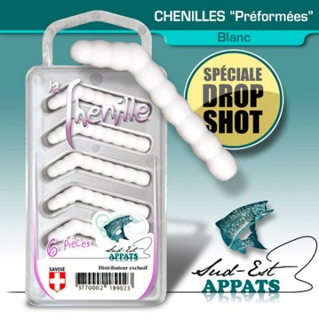 Chenilles par 6 “Drop” Couleur : BLANC