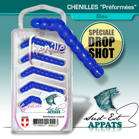 Chenilles par 6 “Drop” Couleur : BLEU