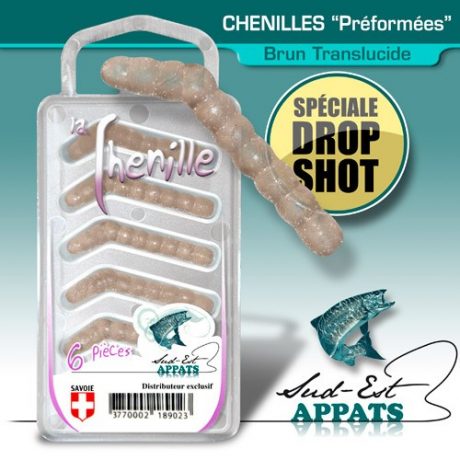 Chenilles par 6 “Drop” Couleur : BRUN TRANSLUCIDE