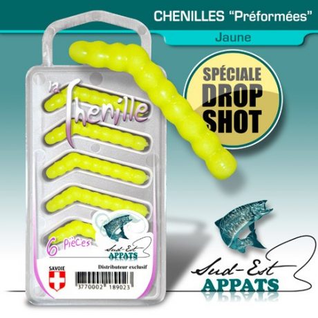 Chenilles par 6 “Drop” Couleur : JAUNE