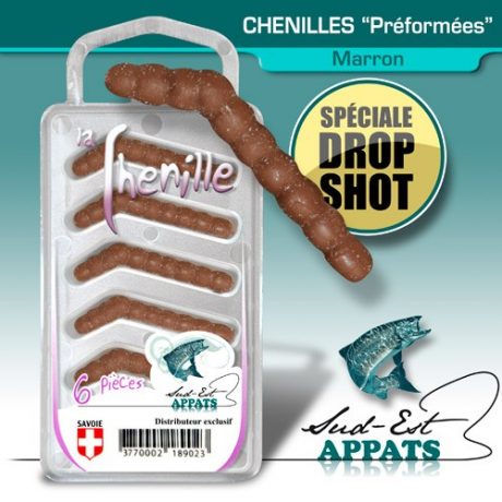 Chenilles par 6 “Drop” Couleur : MARRON