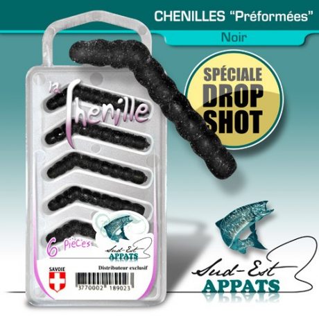 Chenilles par 6 “Drop” Couleur : NOIR - 100 20 190