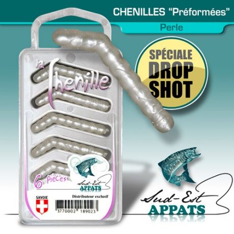 Chenilles par 6 “Drop” Couleur : PERLE