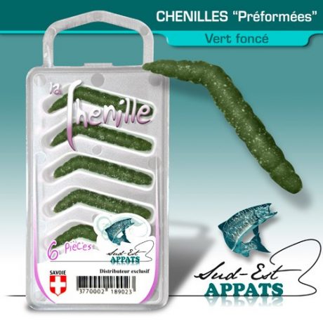 Chenilles par 6 - couleur VERT FONCE