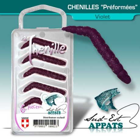 Chenilles par 6 - couleur VIOLET